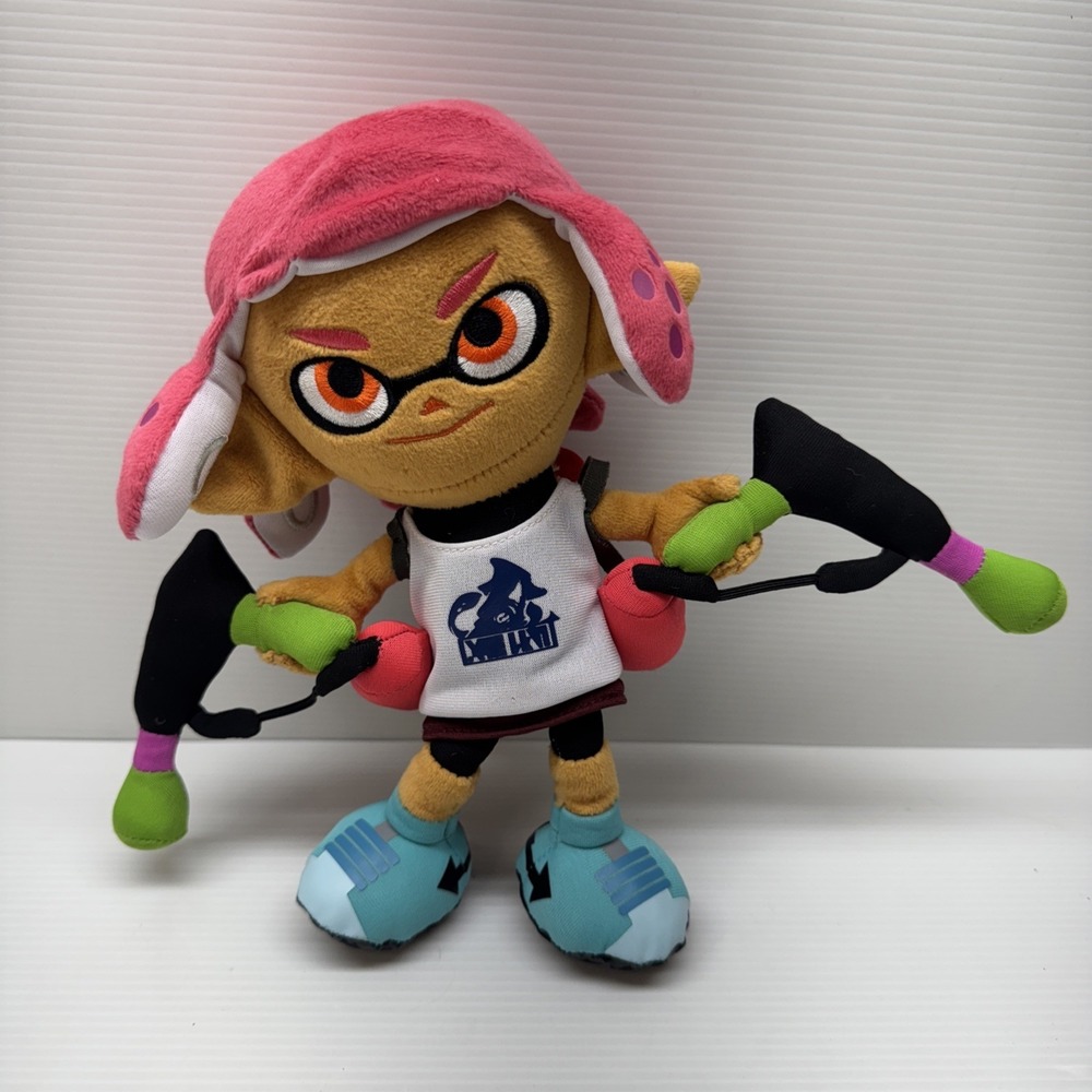 Splatoon 2 B2303 Girl Pink Inkling Sanei 2017 Plush 9" Stuffed Toy Doll